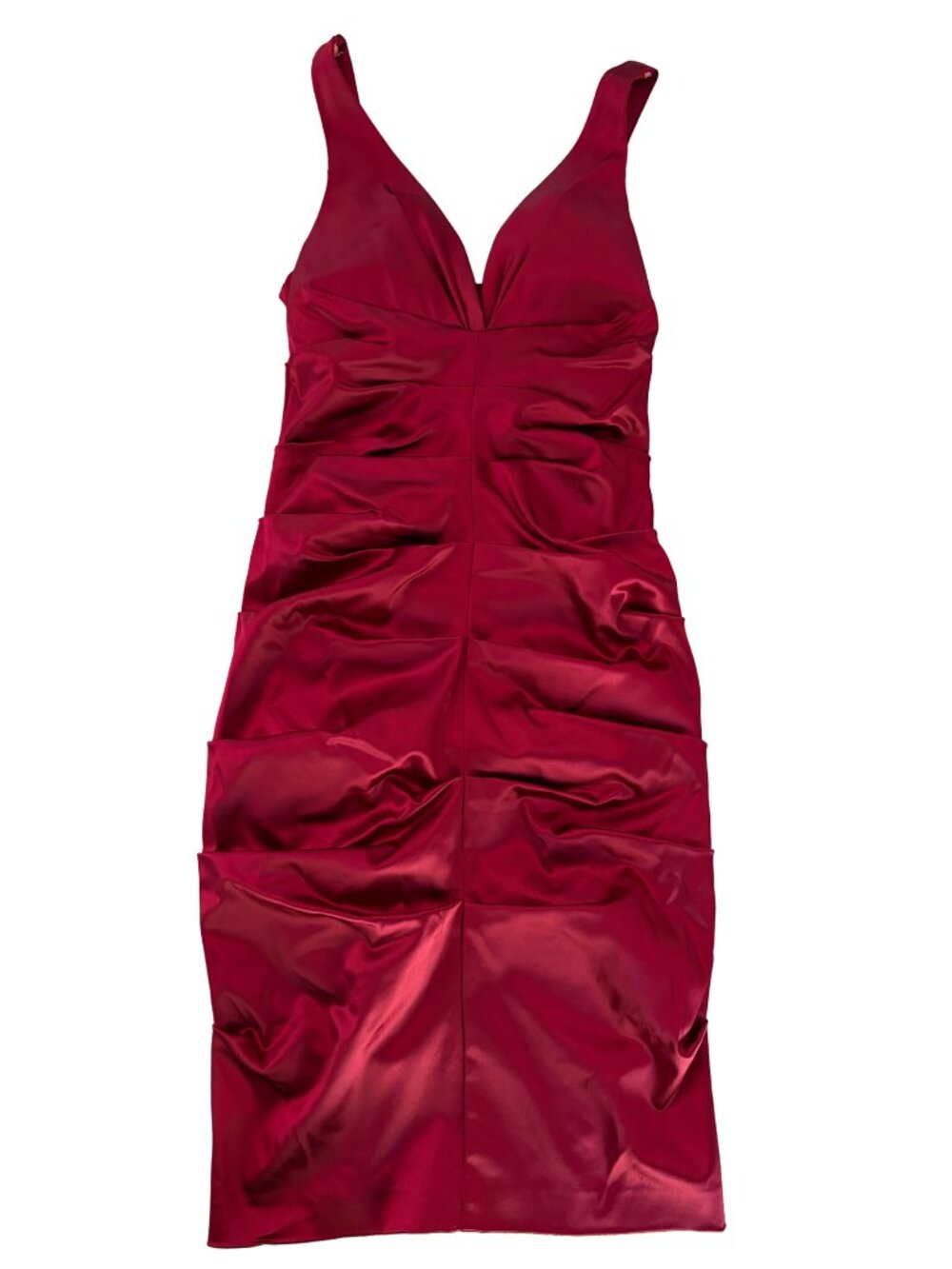 Nicole Miller Collection - Red formal midid dress
